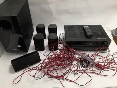 Onkyo Home Cinema System HT-R380 AV Receiver Speakers Subwoofer Bundle - Image 1 of 4