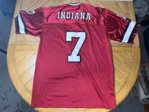 Vintage Colosseum Indiana Hoosiers Football Trikot #7 Herren L rot IU NCAA genäht - Bild 1 von 13