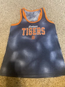 Camiseta sin mangas Detroit Tigers Racerback para mujer pequeña MLB béisbol campus estilo de vida S - Imagen 1 de 5