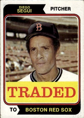 1974 Topps Diego Segui #151T Traded Boston Red Sox - Image 1 of 2