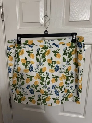 Antigua Falda de Natación Azul Marino Talla 2X Cubrir Limones Floral Playa Resortwear Nueva con Etiquetas Foto 1 de 4