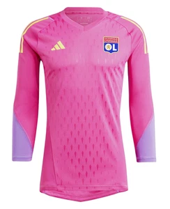 Adidas Olympique Lyon Maglia Da Portiere A Maniche Lunghe Magenta Rosa Taglia S - Picture 1 of 2