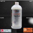 LeTech Leather Scuff Resistant Top Coat in Gloss, Satin, Matt. finish, Sealer