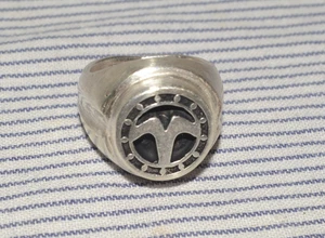 Vintage Men’s Highlander Watcher Chunky Ring Sterling Silver .925 Size 8 - Picture 1 of 10