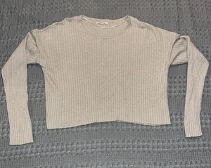 Women’s O’Neil Cropped Ribbed Sweater Size Large - Picture 1 of 5