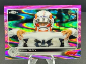 2022 Topps Chrome Formula 1 - F1 Racers Pierre Gasly #47 Pink Raywave/75 - Imagen 1 de 2