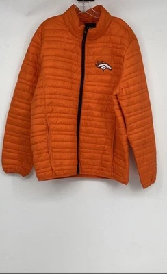 Jaqueta acolchoada G-III Apparel Group masculina laranja Denver Broncos futebol americano-NFL tamanho G - Imagem 1 de 4
