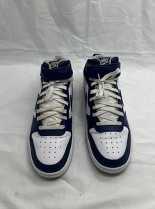 Sz 7 - Nike Court Borough Mid 2 (GS) 'White Signal Blue' CD7782-107 - Picture 1 of 12