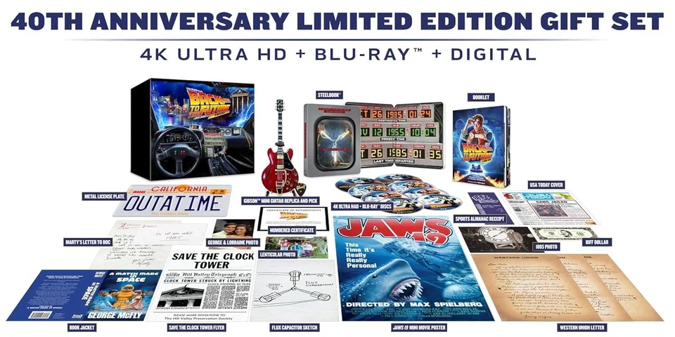 Back to the Future 40th Anniversary 4K Trilogy Steelbook Gift Set Amazon - Image 1 of 3