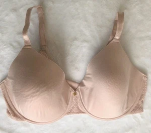 Reggiseno Chantelle 38DD Norah Chic Comfort Flex T-Shirt Beige Nudo Ferretto - Foto 1 di 3