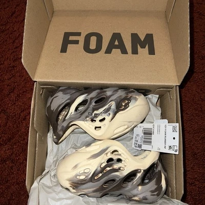 Size 4K - adidas  Yeezy Foam Runner Brown Rubber GY1160 Original Confirmed RNNR - Image 1 of 4