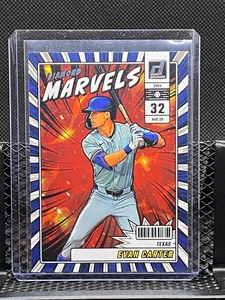Evan Carter 2025 Donruss  Diamond Marvels  #10 - Rangers - Picture 1 of 2