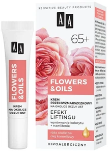 AA Oceanic Flowers & Oils 65+ crema para áreas de ojos y labios - Efecto Lifting 15 ml - Imagen 1 de 1