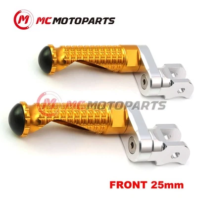 For Ducati Sport 800 All Year MPRO 25mm Extended GOLD Front Foot Pegs - Imagem 1 de 4