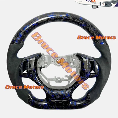 Volante Alcantara de fibra de carbono forjado para Lexus ES350 ES250 ES300H 13-17 Foto 1 de 4