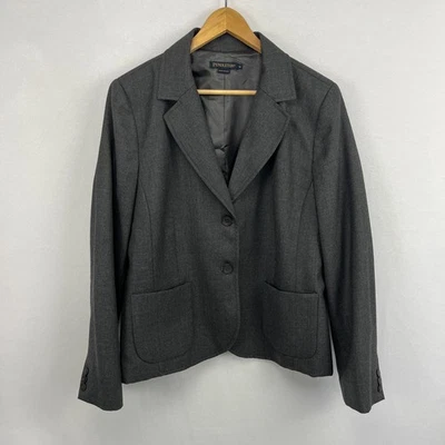 Pendleton Nuevo sin Etiquetas Blazer Gris Mujer 18 100% Lana Chaqueta Oficina Informal Carrera EE. UU. Foto 1 de 4