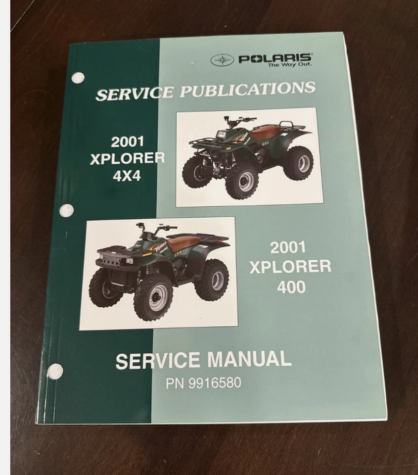 Manual De Servicio Y Reparación OEM 2001 Polaris XPLORER 400 4X4 9916580 - Imagen 1 de 1