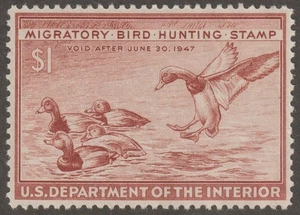 EDSROOM-21134 US RW13 Mint No Gum 1946 Duck Hunting CV$15 - Picture 1 of 1