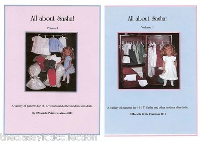 All About Sasha! Volumes I and II Doll Pattern Booklets  NEW!  - Image 1 of 4