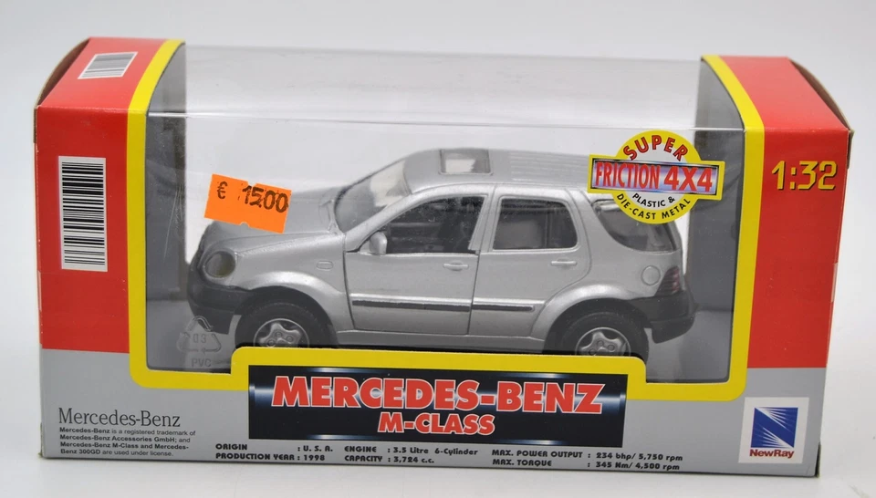 DIE CAST " MERCEDES BENZ - M CLASS " NEWRAY  SCALA 1/32 - Immagine 1 di 1