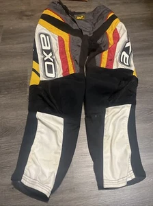 Vintage Axo Sport Pants Mens 34 50 Red Yellow Motocross Racing Italian Sporty - Picture 1 of 10