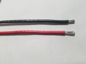 BOOT MARINEKABEL 10 STÄRKE DRAHT ROT & SCHWARZ PRIMÄR VERZINNT STRANDET 25' EA 1015 - Bild 1 von 1