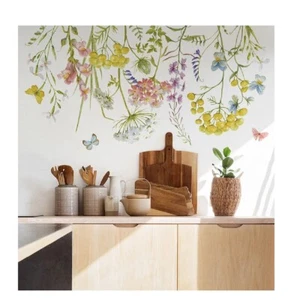 Removable Wall Sticker Flowers Decal Vinyl Bedroom Home Decor Romantic Mural - Picture 1 of 8
