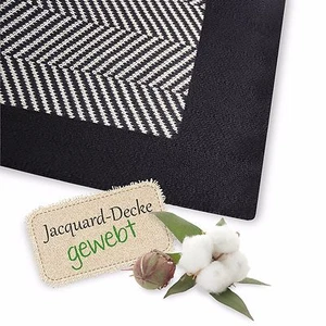 Wohndecke Kuscheldecke Decke Tagesdecke Sofadecke Schlafdecke Überwurf Chevron - Bild 1 von 4