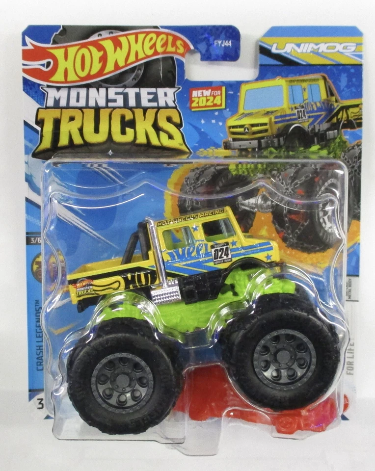 2024 HOT WHEELS MONSTER TRUCKS UNIMOG CRASH LEGENDS    - Image 1 of 1