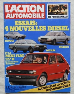 Revue L'ACTION AUTOMOBILE 1982 n°254 - Diesel , Datsun , Fiat MINI , Peugeot - Picture 1 of 1