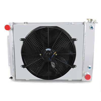 CC337 4 Rows Radiator+Shroud Fan For 1967-1969 Chevy Camaro Z28 Pontiac Firebird Foto 1 de 4