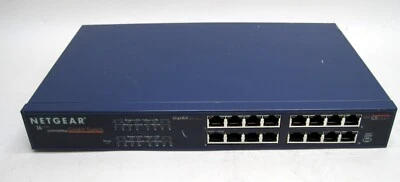 Netgear Model GS516T 10/100/1000mbps 16 Port Gigabit Network Switch - Image 1 of 3