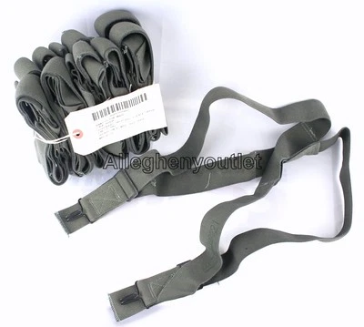QTY (10) NEW USGI MILITARY M1950 Foliage Trouser PANT SUSPENDERS Elastic Harness - Image 1 of 4