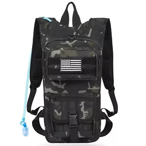 Zaino Idratazione, Tattico Molle Acqua con Vescica Acqua TPU 2L, per Uomo con... - Foto 1 di 4