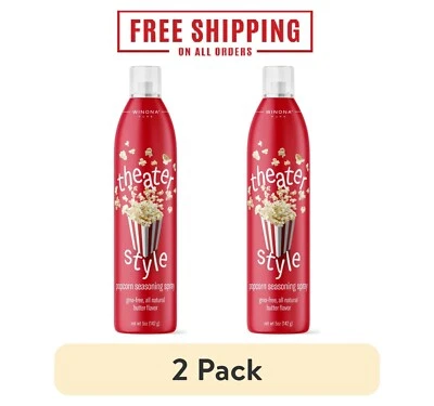 Paquete de 2 palomitas de maíz Winona Pure Theater Style 5 oz - mantequilla entrega rápida Foto 1 de 4