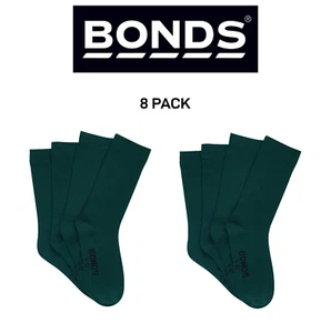 Bonds Kids School Oxford Crew Socks Ultimate Comfort and Softness 8 Pack RY4X4N - Picture 1 of 2