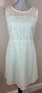 Tulle Brand Dress Medium Feminine Lace Overlay A Line Fairycore Retro Easter - Picture 1 of 13