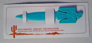 Southwestern Indian Foundation Blue Turquoise Eagle Letter Opener - Picture 1 of 2