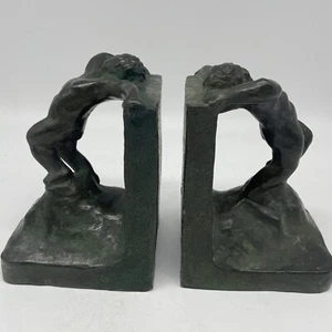 Buchstützen, Akt, Art- Deco, um 1920,  Keramik signiert, Frankreich - Bild 1 von 24