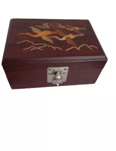 Jewelry box case with mirror turtle Latch - Picture 1 of 6