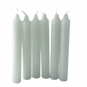 Wicca Candles 6″ Set of Six White Household Altar Ritual Casting Spell - Picture 1 of 5