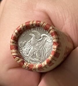 Wheat Penny Roll With Walking Liberty 1/10 Troy Ounce Silver/1878 Indian Ends!!!