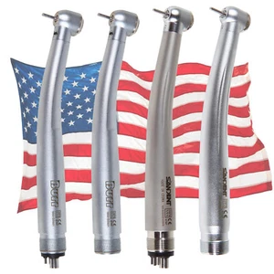 NSK Style Dentale Fibra Ottica Hi-Speed Turbina Manipolo 2/4 Fori LED Generatore Elettrico - Foto 1 di 20