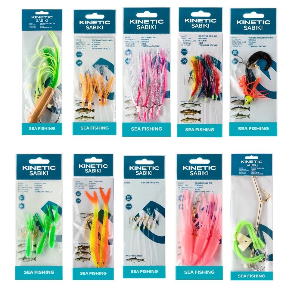 Kinetic Meeresvorfach & Paternoster für Dorsch Heilbutt Hering Seelachs Makrele - Bild 1 von 1