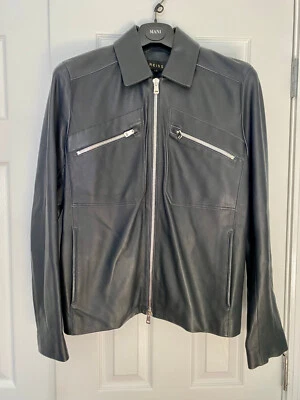 REISS Men's Lambskin Leather Jacket Size M - Image 1 of 4