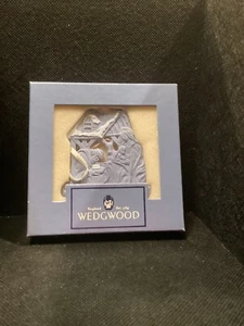 Wedgwood Blue Jasper Manger Christmas Ornament with Box - Picture 1 of 4
