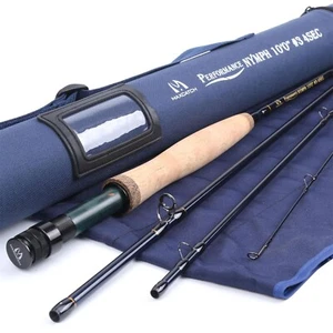 Performance Nymph Fly Fishing Rod 10ft 11ft 2/3/4wt Fast Action Carbon Fiber - Picture 1 of 19