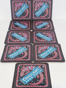 Coors light down under Beer Coasters Lot Of 9 1996 Paper Coasters - Picture 1 of 6