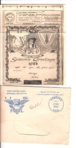 V MAIL PICTORIAL SEASONS GREETINGS MARINE DIVISIO (WWW236)) - Picture 1 of 1