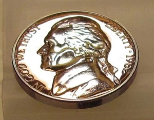 1962 Gem Proof Jefferson Blue With Pink Incandescent Original Toning #418 ~ 5 - Picture 1 of 2